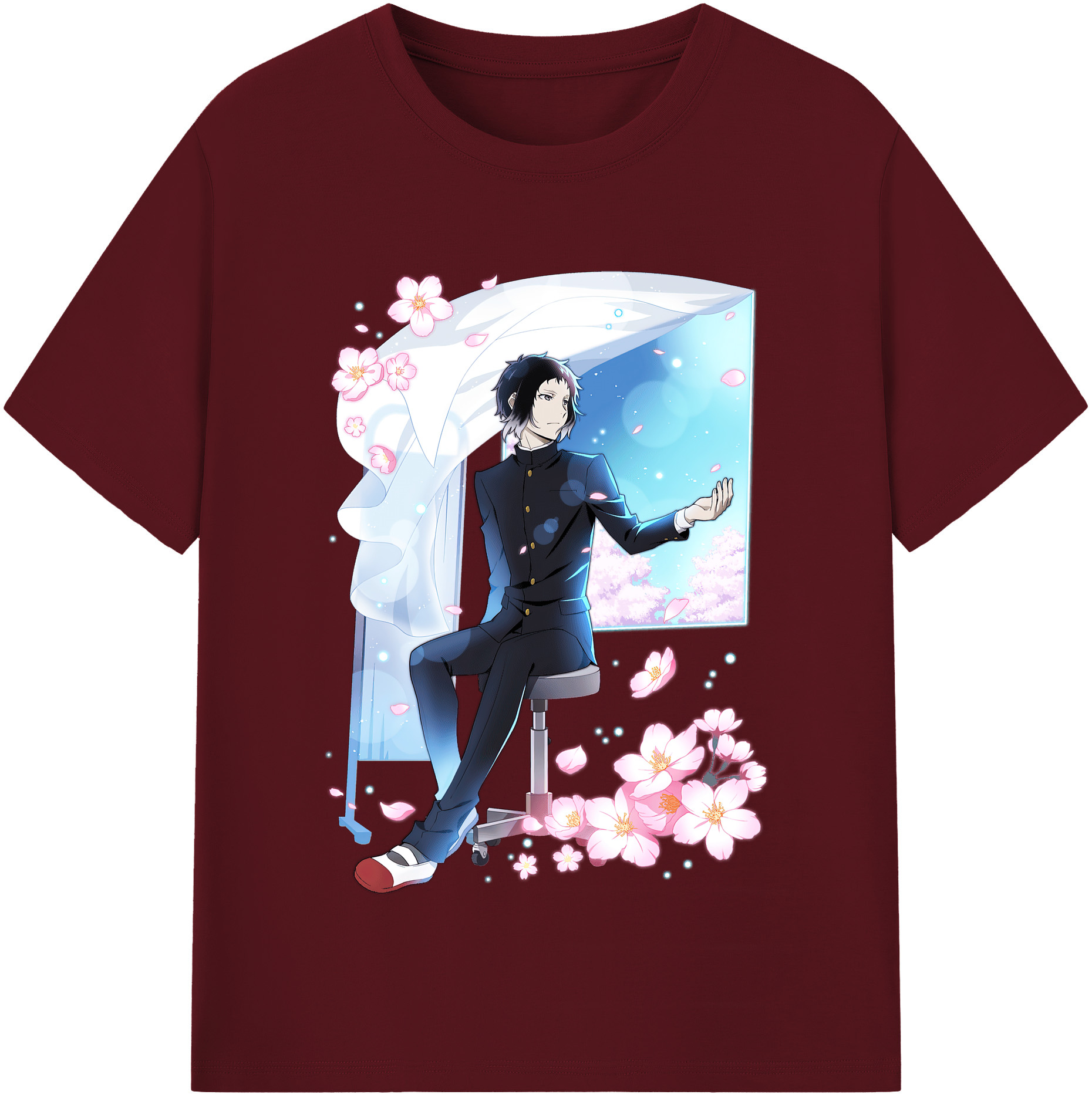 （画像用） 文豪ストレイドッグス Bungo Stray Dogs 綿100％半袖Tシャツ（フロントプリント）